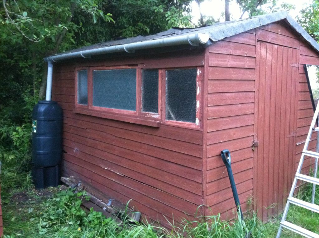 ...And the same shed after the installation.